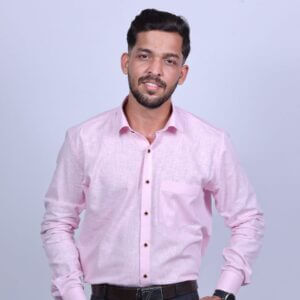 Pink Color Blended Linen Shirt For Men’s