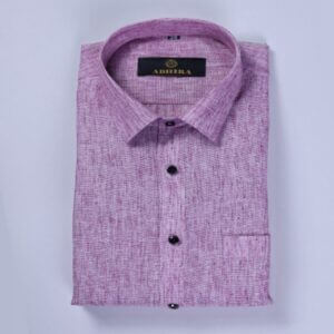 Light Purple Color Arrow Linen Formal Shirts For Men
