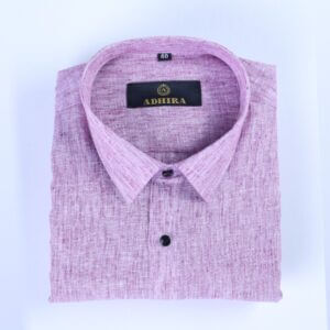 Purple Color Arrow Linen Formal Shirts For Men